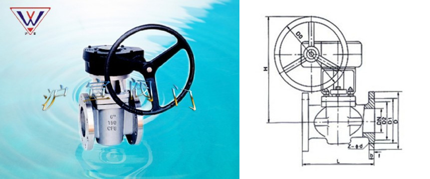 美標法蘭卡套式旋塞閥